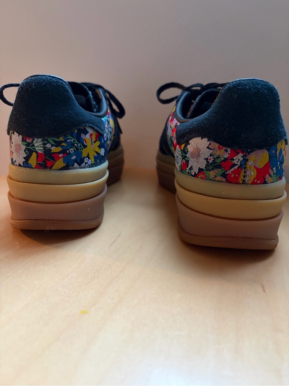 adidas x Liberty London Gazelle Bold Floral Platform Sneakers 5.5 (fits size 6) - Picture 3 of 6